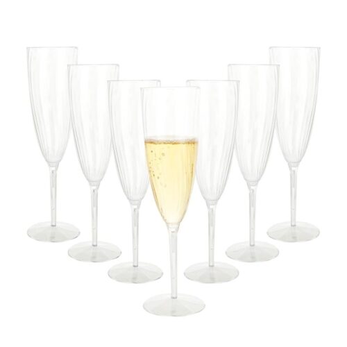 Champagne Flute – Model 9552 – 180 ml Clear Acrylic - Image 2