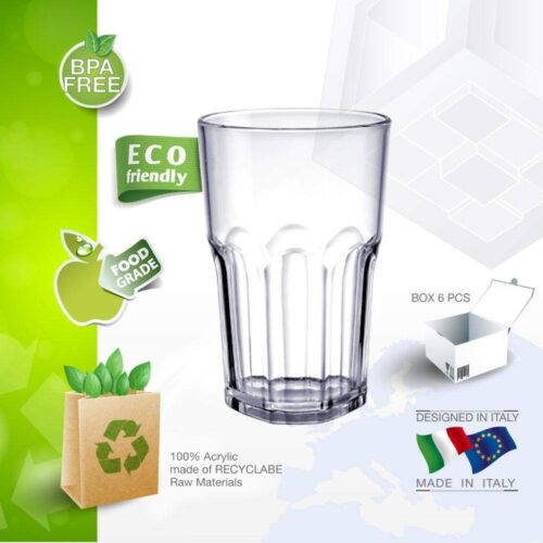 Water Glass – Granity – 311 ml Clear Acrylic - Image 2