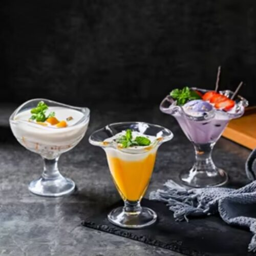 Ice Cream Sundae Glass - Acrylic – 150 ml Clear - Image 3