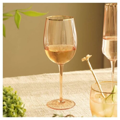 Wine Glass – 415 ml Gold - KING DELAY - Image 2