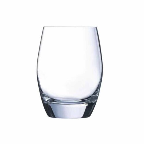 Water Glass – Curved with Depression – Acrylic – Clear - Image 2