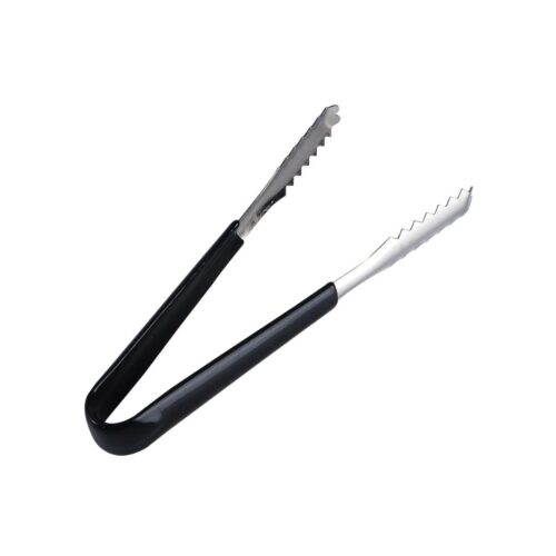 Ice Tong – Rubber Handle – 15 cm Black/Silver - CHINA - Image 2