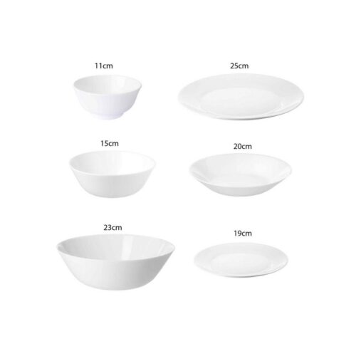 Side Plate – 19 cm Brilliant White - IKEA - Image 4