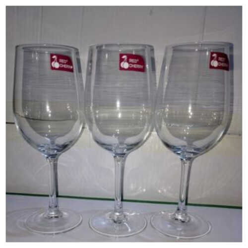 RED CHERRY – Wine Glass – 310 ml Clear - Image 2