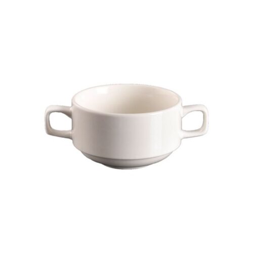 Soup Bowl – With Ears – White Ceramic - Image 3