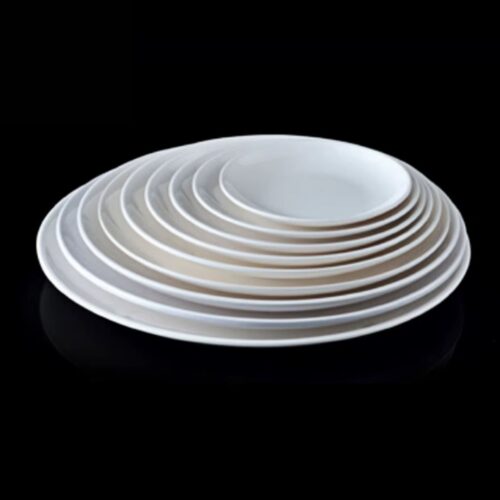 Dinner Plate – 11" White Ceramic - BEAUTY TALK - Image 3