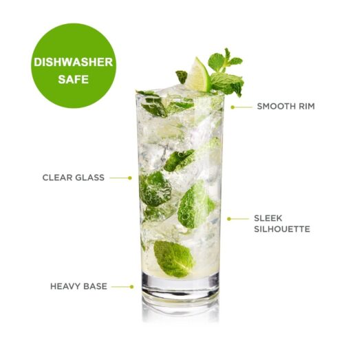 DELI – Hi Ball Glass – 310 ml Clear - Image 3