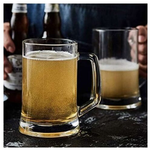 DELI – Beer Mug – With Handle – 500 ml Clear - Image 2