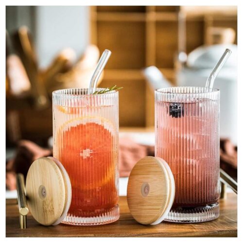 Hi Ball Glass – Ripple – 420 ml Clear – China - Image 3