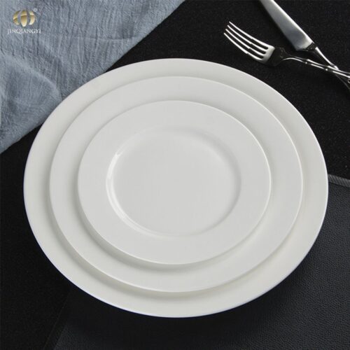 Dinner Plate – With Depression – 11" White Ceramic - Image 2