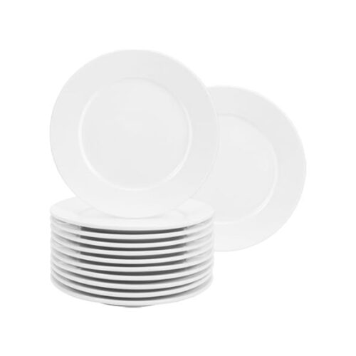 Dinner Plate – With Depression – 11" White Ceramic - Image 3