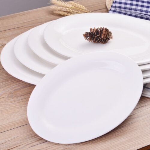 Fish Plate – 14" White Ceramic - Image 2