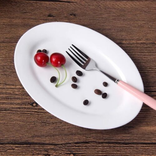 Fish Plate – 16" White Ceramic - Image 3