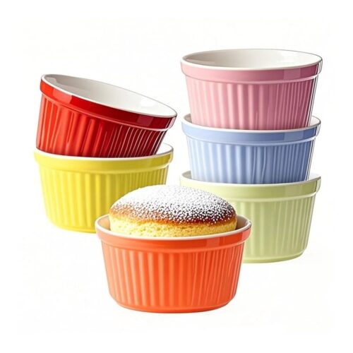 Ramekins – 9 cm Assorted Colors - Ceramic - Image 2