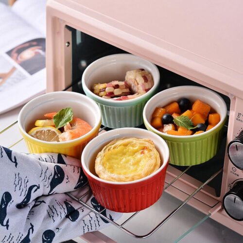 Ramekins – 9 cm Assorted Colors - Ceramic - Image 3
