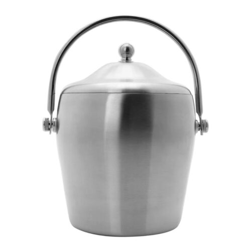 Ice Bucket – Double Walled – 2 L Matte Silver - DNSS - Image 2
