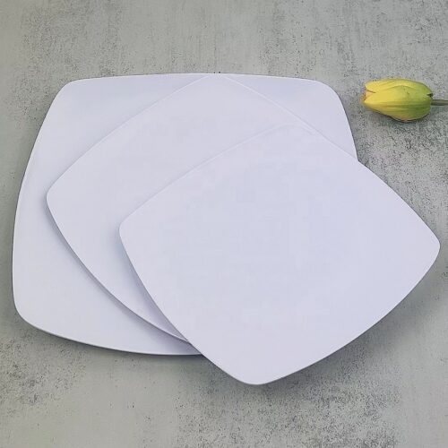 Square Round White Platter – Square Round Platter – 10