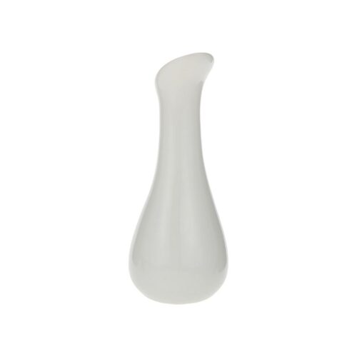 Flower Vase – Slanted – White Ceramic - PORECELETTA - Image 2