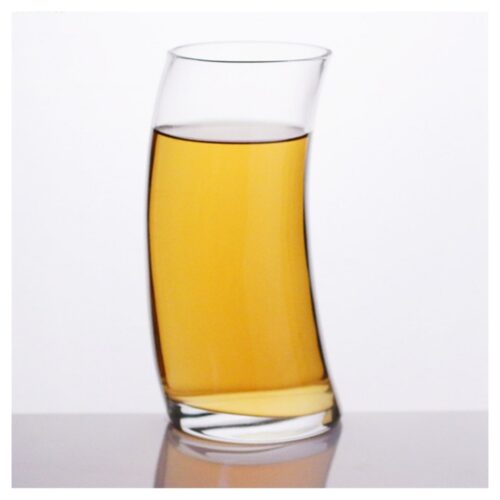 DELI – Water Glass – Curved – 390 ml Clear - Image 2