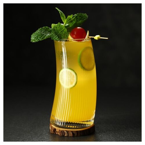 DELI – Water Glass – Curved – 390 ml Clear - Image 3