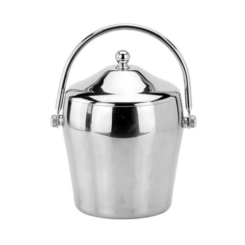 Ice Bucket – Double Walled – 2 L Shiny Silver - DNSS - Image 2