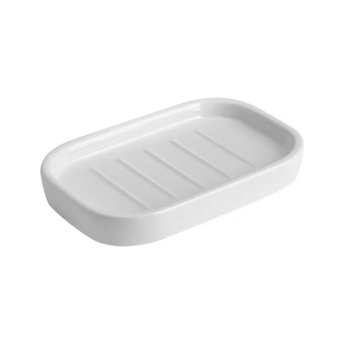 Soap Dish – Ceramic – White - P&T - Image 3