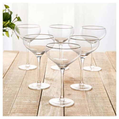 HOMECENTER – Coupe Champagne Saucer – 345 ml Clear - Image 2