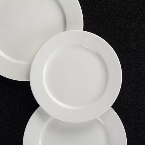 Side Plate – Round Plain – 6" White Ceramic - Image 2