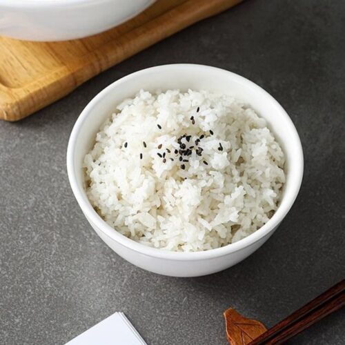 Rice/Cereal Bowl – 5.5" White Ceramic - P&T - Image 2