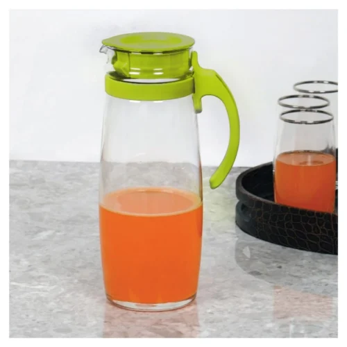 Water Jug – With Green Cover – 1 L Clear - OCEAN - Image 3