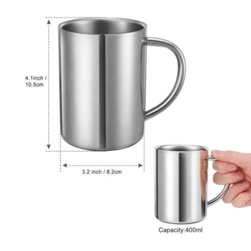 Tea Mug - Double Walled – 300 ml Clear - Image 3