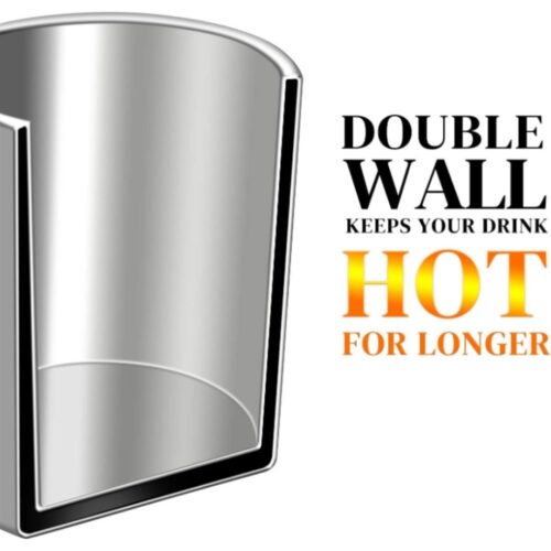 Tea Mug - Double Walled – 300 ml Clear - Image 4