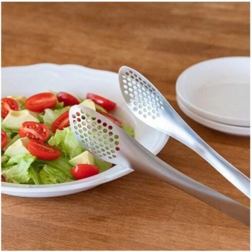 Tongs – Perforated – 9" Stainless Steel - DNSS - Image 2