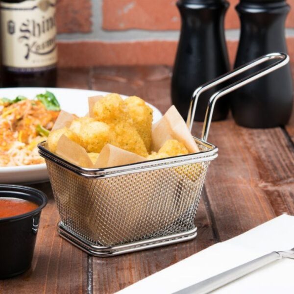 026 UNIVERSE – Fries Basket – Round – 8.5×9 cm Stainless Steel_compressed