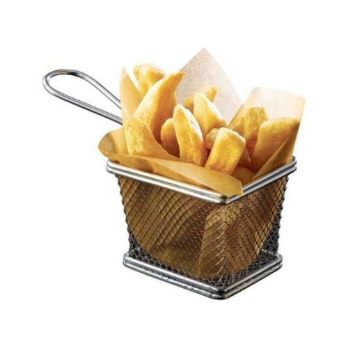 Fries Basket – 10.5×14.5×6 cm Stainless Steel - UNIVERSE - Image 2