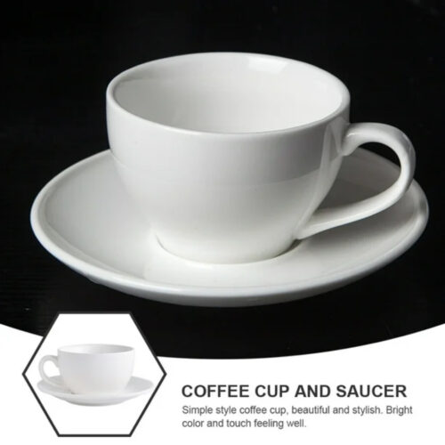 Cappuccino Cup – 225 ml White Ceramic - SUNNEX - Image 3