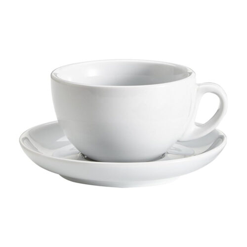Cappuccino Cup – 360 ml White Ceramic - SUNNEX - Image 2