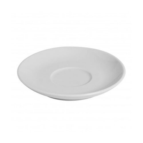 Cappuccino Cup Saucer – 15.5 cm White Ceramic - SUNNEX - Image 2