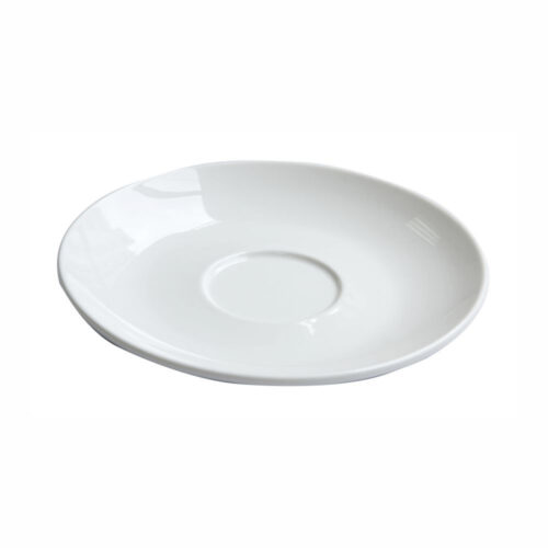 Cappuccino Cup Saucer – 16 cm White Ceramic - SUNNEX - Image 3
