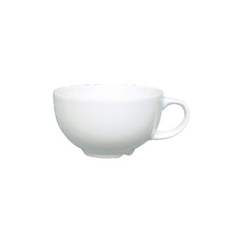 Cappuccino Cup – 360 ml White Ceramic - Image 2