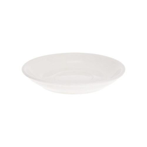 Cappuccino Cup Saucer – 6" White Ceramic - Image 2