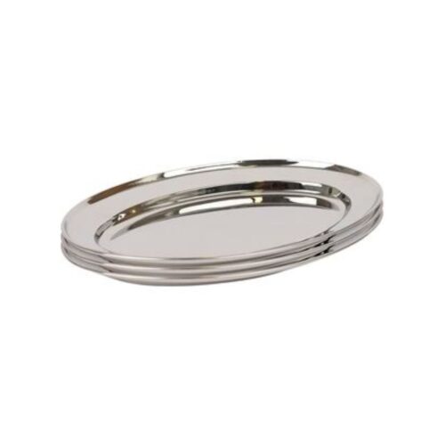 Oval Platter – 30 cm - Stainless Steel Silver - Image 2
