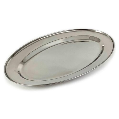 Platter - Oval – 35 cm Silver - Stainless Steel - Image 2