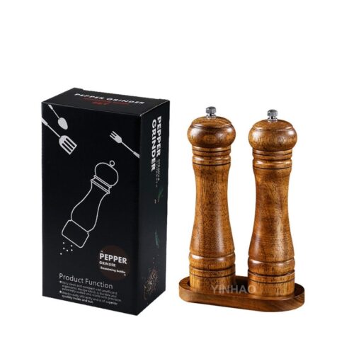 Pepper Mill – Wooden – Brown - Image 2