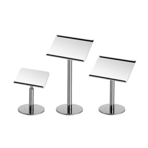 Buffet Tag – 14 cm - Stainless Steel – Silver - Image 1