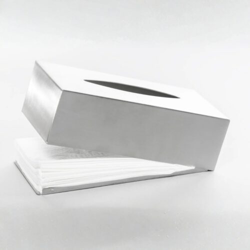 Tissue Box (Silver) - Stainless Steel Rectangular - Image 3
