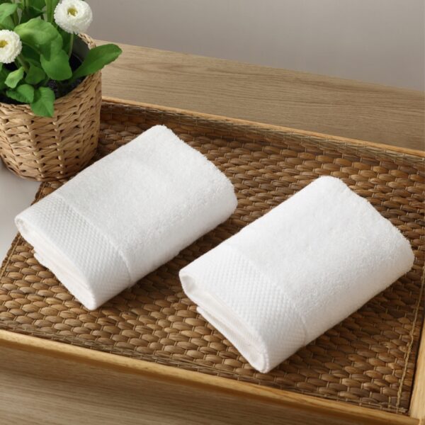 27 Face Towel Border DPF White 32_32 cm