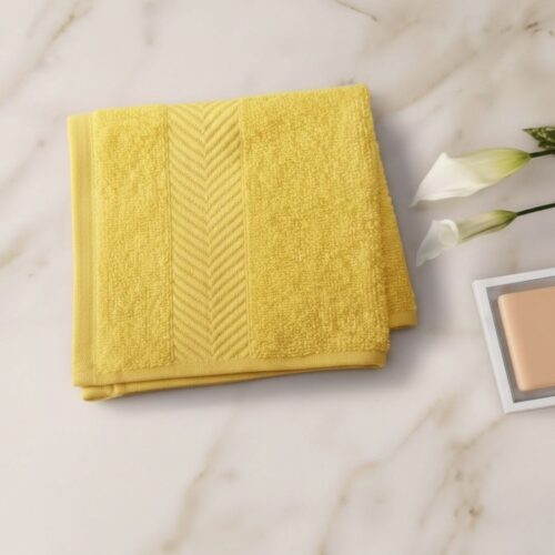 Face Towel - Home Essentials (Mustard) - Image 2