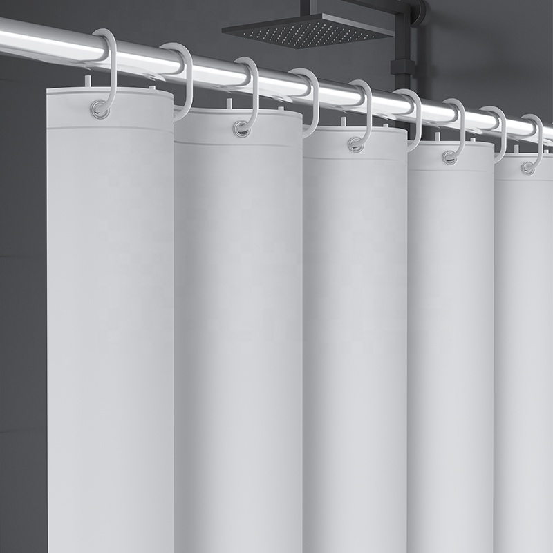 Kings Water-Repellent Shower Curtain (White)
