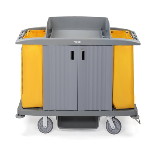 Room Cleaning / Service Trolley – Fibre Grey (China) - Image 2